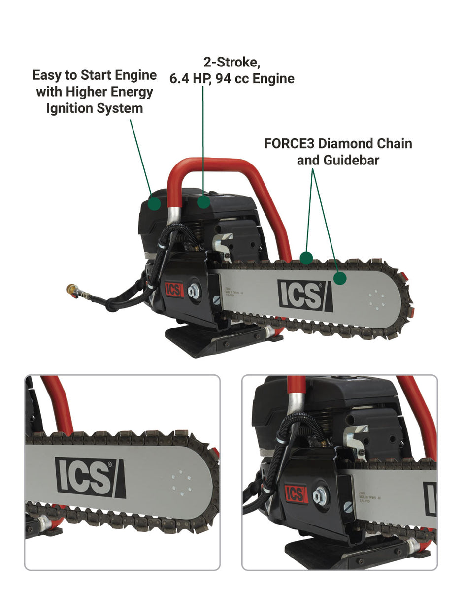 ICS 695XL14 GC Saw Package 14 in. GC Guidebar FORCE3 Chain (57586