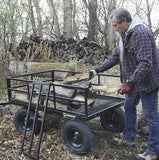 Strongway Steel Cart | 1,500-Lb. Capacity | 52-In. X 34.7-In. X 30.5-In. | 16-In. Pneumatic Tire (107090)