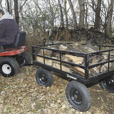 Strongway Steel Cart | 1,500-Lb. Capacity | 52-In. X 34.7-In. X 30.5-In. | 16-In. Pneumatic Tire (107090)