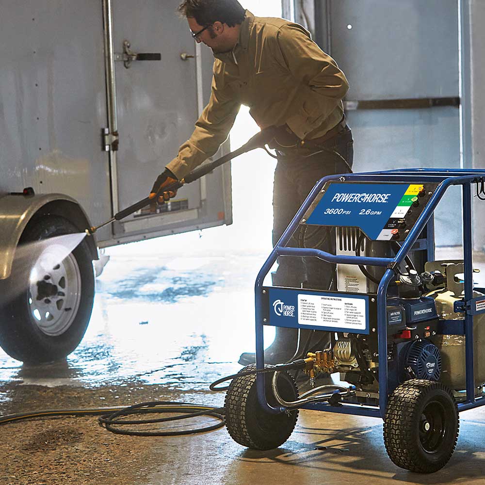 Powerhorse Hot Water Pressure Washer | 3,600 PSI | 2.6 GPM (115177
