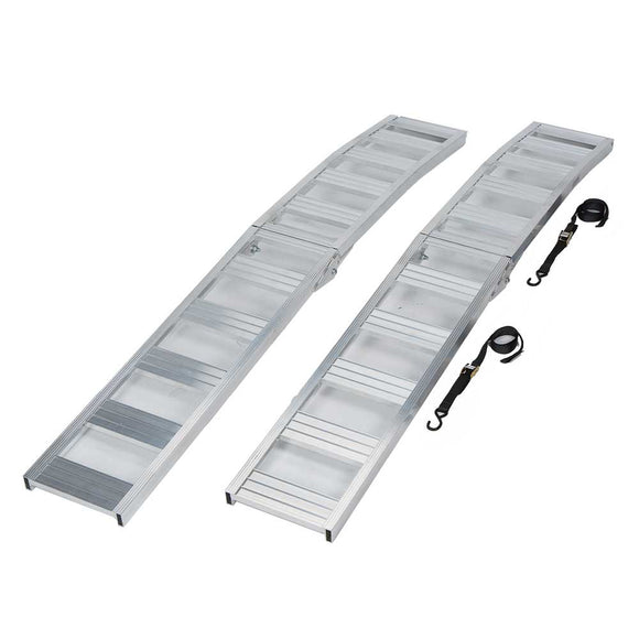 (53181.ULT) Ultra-Tow Folding Arched Aluminum Loading Ramp Set | 1500-Lb. Cap |  90-In.L