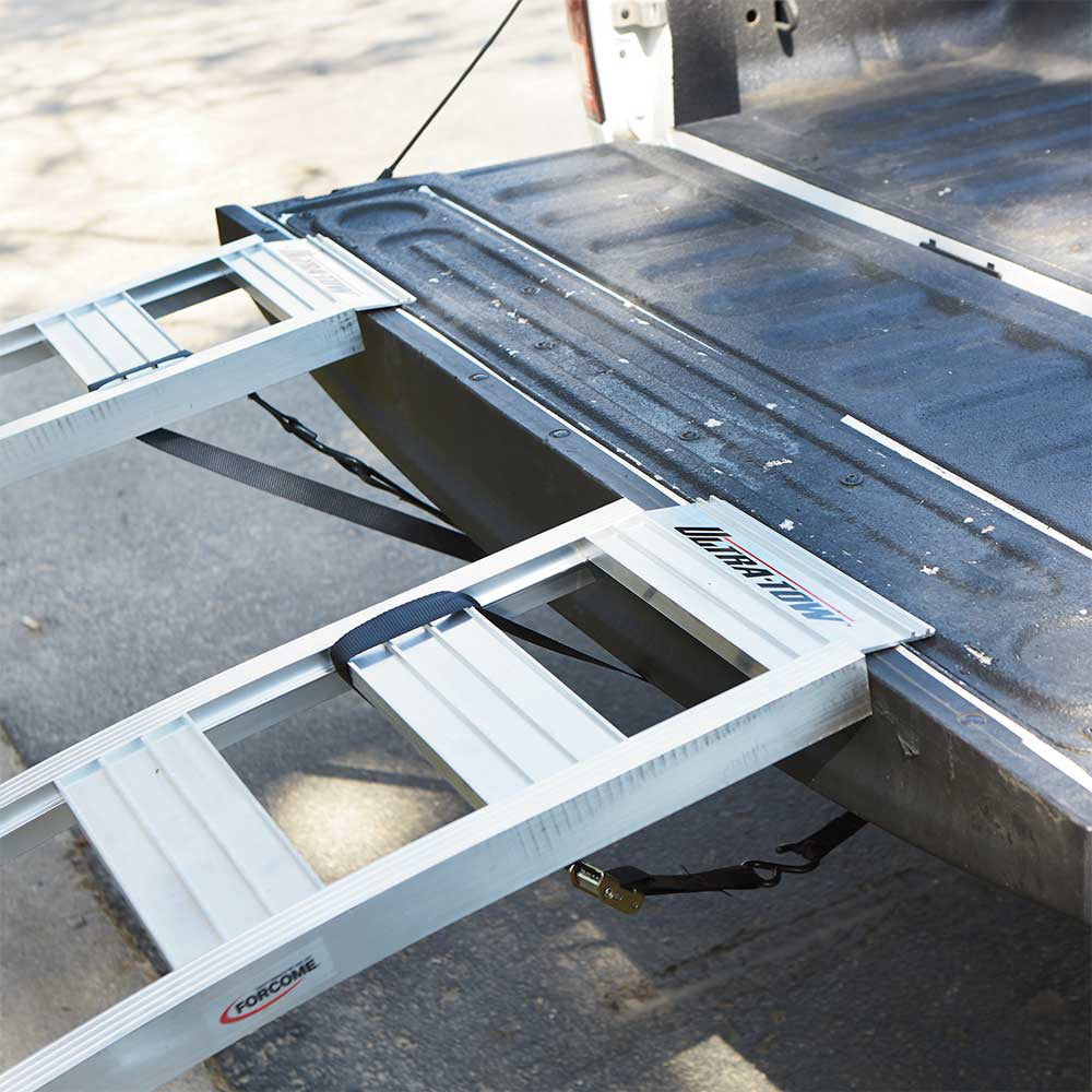 Towing Removable Loading Ramp (53181.ULT) Ultra-Tow Folding Arched Aluminum Loading Ramp Set | 1500 ...