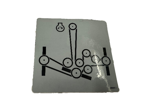(605251) DECAL, BELT ROUTING