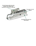 (605664.ULT) Ultra-Tow Posi-Lock Trailer Coupler | Fits 2-In. Ball | 2-1/2-In. Channel | 3500-Lb. GVW