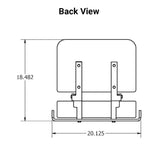 Uni Pro | KM Universal Forklift Seat | Black Vinyl (6844.KMM)