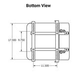 Uni Pro | KM Universal Forklift Seat | Black Vinyl (6844.KMM)