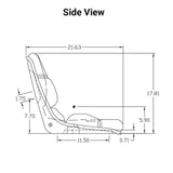 Uni Pro | KM 170 Bucket Seat | Black Vinyl (7488.KMM)