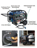 Powerhorse Dual Fuel Generator | 4,000 Surge Watt | Electric Start (750134)