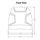 Uni Pro | KM 85 Bucket Seat | Kubota Compact Tractor | Black Vinyl (7506.KMM)