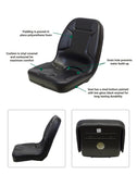 Uni Pro | KM 85 Bucket Seat | Kubota Compact Tractor | Black Vinyl (7506.KMM)