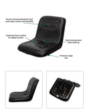 Uni Pro | KM 195 Bucket Seat | Black Vinyl (7555.KMM)