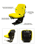 Uni Pro | KM 117 Utility Suspension Seat | Yellow Vinyl (7736.KMM)