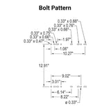 Uni Pro | KM 136 Seat with Air Suspension | Black Vinyl (7916.KMM)