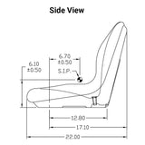 Uni Pro | KM 125 Bucket Seat | Yellow Vinyl (7927.KMM)
