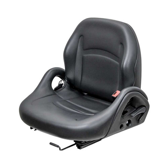 Uni Pro | KM 52 Forklift Seat | Komatsu, Mitsubishi, Nissan, Toyota | Black Vinyl (8001.KMM)