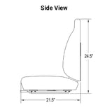 Uni Pro | KM 440 Seat Assembly with Armrests | Black Cordura Fabric (8014.KMM)