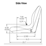 Uni Pro | KM 123 Bucket Seat | Black Vinyl (8017.KMM)