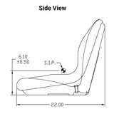 Uni Pro | KM 124 Bucket Seat | John Deere 5105 or 5205 | Yellow Vinyl (8019.KMM)