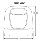 Uni Pro | KM 123 Bucket Seat | Yellow Vinyl (8027.KMM)