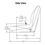 Uni Pro | KM 123 Bucket Seat | Yellow Vinyl (8027.KMM)