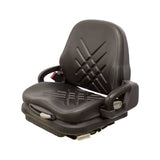 Uni Pro | KM Universal Forklift Seat with Mechanical Suspension | Black Vinyl (8175.KMM)