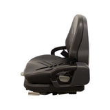 Uni Pro | KM Universal Forklift Seat with Mechanical Suspension | Black Vinyl (8175.KMM)