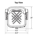 Uni Pro | KM Universal Forklift Seat with Mechanical Suspension | Black Vinyl (8175.KMM)