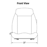 Uni Pro | KM 441 Seat Assembly with Armrests | Yellow Vinyl (8209.KMM)