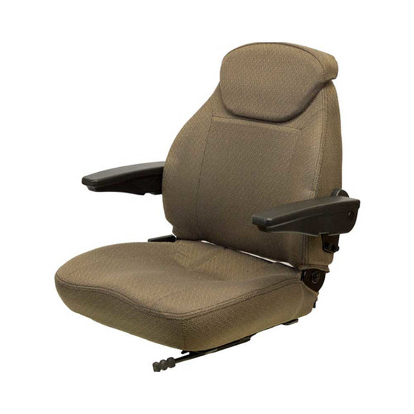 Uni Pro | KM 440 Seat Assembly with Armrests | Brown Cordura Fabric (8283.KMM)