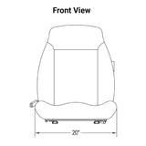Uni Pro | KM 440 Seat Assembly with Armrests | Brown Cordura Fabric (8283.KMM)