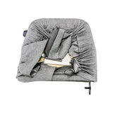 Uni Pro | Backrest Cushion with Frame | Case IH Maxxum-Magnum-Steiger | Gray Fabric (8285.KMM)