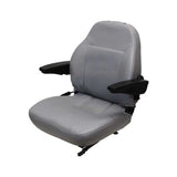 Uni Pro | KM 441 Seat Assembly with Armrests | Gray Vinyl (8384.KMM)