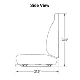 Uni Pro | KM 441 Seat Assembly with Armrests | Black Vinyl (8390.KMM)
