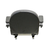 Uni Pro | KM 1110 Seat Assembly | Ferris Mower | Black/Silver Vinyl (8467.KMM)