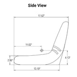Uni Pro | KM 105 Bucket Seat | John Deere Mower | Black Vinyl (8543.KMM)