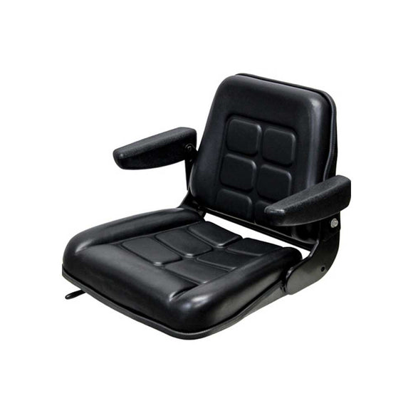 Uni Pro | KM 142 Seat Assembly | Forklift or Material Handling | Black Vinyl (8546.KMM)