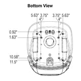 Uni Pro | KM 129 Bucket Seat | Cut and Sew Black Vinyl (8595.KMM)