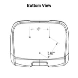 Uni Pro | KM 106 Bucket Seat | Cub Cadet or Troy-Bilt Mower | Black Vinyl (8599.KMM)