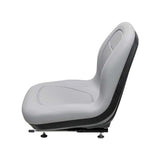 Uni Pro | KM 128 Bucket Seat with Slide Rails | Gray Vinyl (8642.KMM)