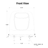 Uni Pro | KM 128 Bucket Seat with Slide Rails | Gray Vinyl (8642.KMM)