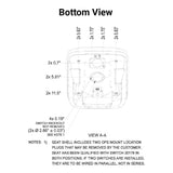 Uni Pro | KM 128 Bucket Seat with Slide Rails | Gray Vinyl (8642.KMM)