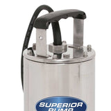 Superior Utility Pump | 1 HP | Stainless Steel | 1-1/2-In. NPT | 5898 GPH (91197)