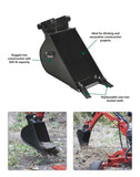 NorTrac Trencher 10-in. Bucket Attachment | Fits NorTrac Towable Trencher (98562)