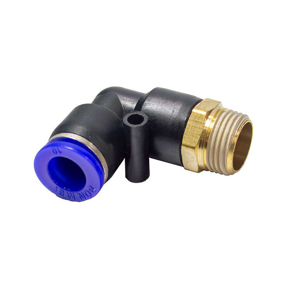 (MMXR-P113) MudMixer | 90 Degree Elbow, 3/8-In. NPT Quick Connect Adapter M10 For MMXR-3221