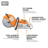 Stihl | TSA 500 Battery Cut-Off Machine | w/o battery & charger (TA01 011 6601 US)