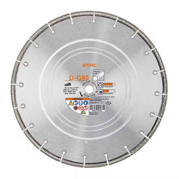Stihl | D-G 80 Diamond Wheel —Premium Grade | 14