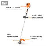 Stihl | FSA 120 R Battery Trimmer | Loop Handle | w/AP 300 S Battery & AL 500 Charger (FSA120R-AP300S-AL500-COMBO)