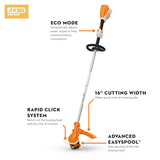 Stihl | FSA 70 R Battery Trimmer | Loop Handle | w/ AK20 battery & AL 101 charger (FA07 011 5711 US)