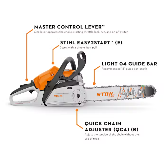 ￼sm STIHL FS2102 Stihl | MS 212 C-BE Gas Chainsaw | Easy Start | 18 in. Bar with