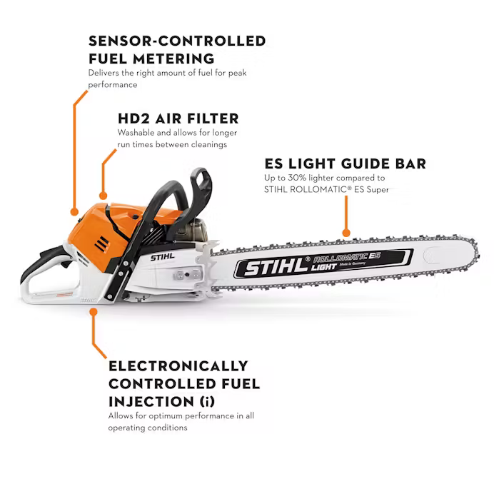 Stihl | MS 500i Gas Chainsaw | 25 in. Lightweight Bar with STIHL